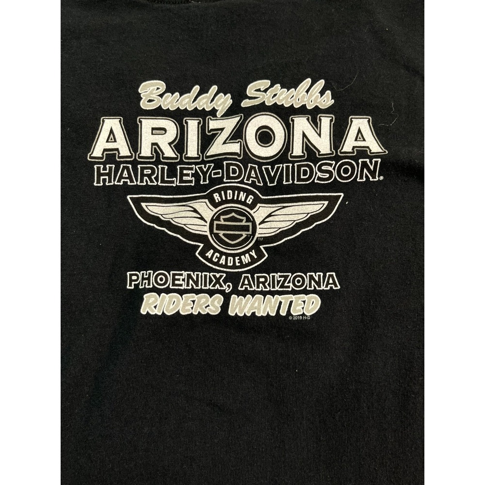 Harley Davidson Womens M Shirt Black Long‎ Sleeve Graphic Print Phoenix, AZ - Picture 8 of 8